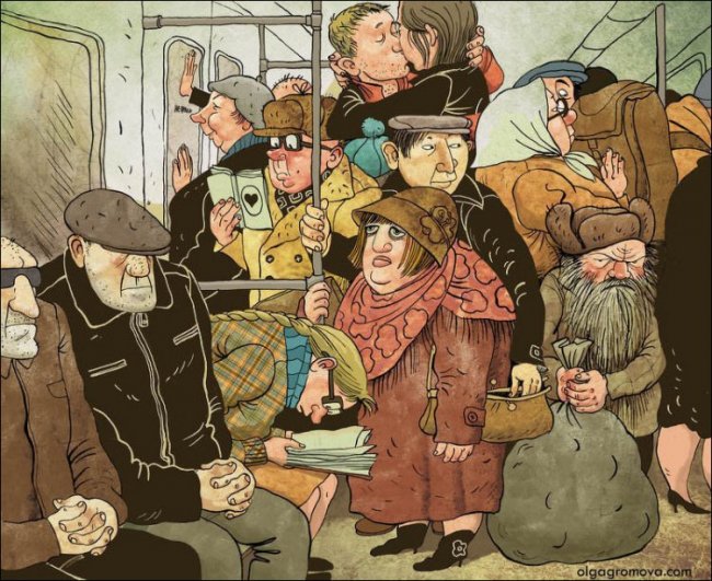 Карикатуры Ольги Громовой