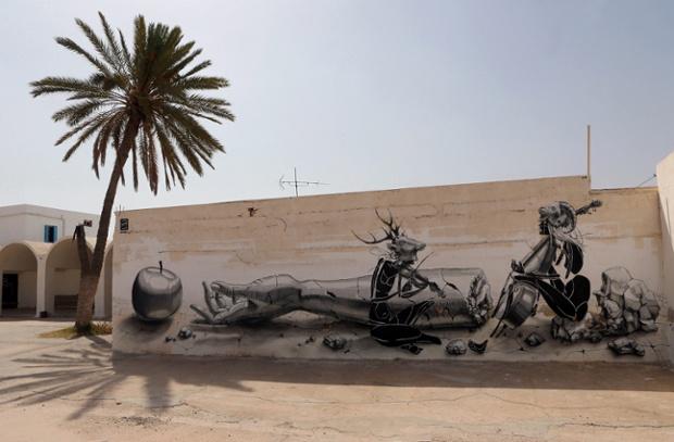 Тунисский стрит-арт