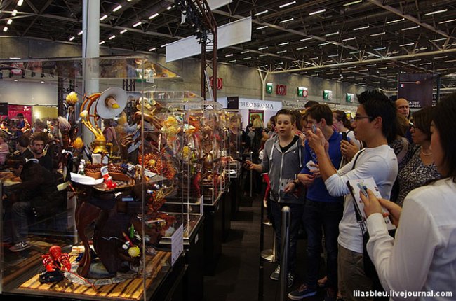 Как в Париже проходит выставка шоколада 2014 года