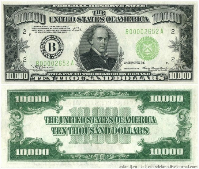 Как производят доллары США