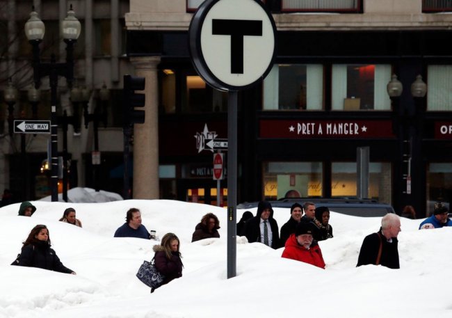 Лучшие фотографии исторической бостонской зимы
