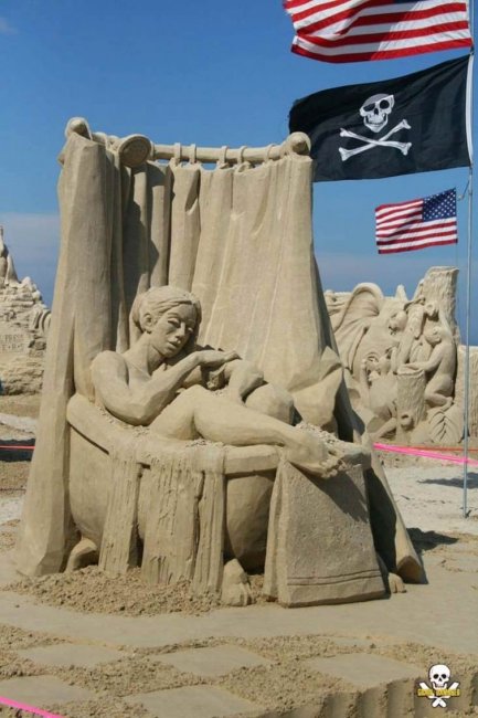 Впечатляющие песчаные скульптуры Карл Яра