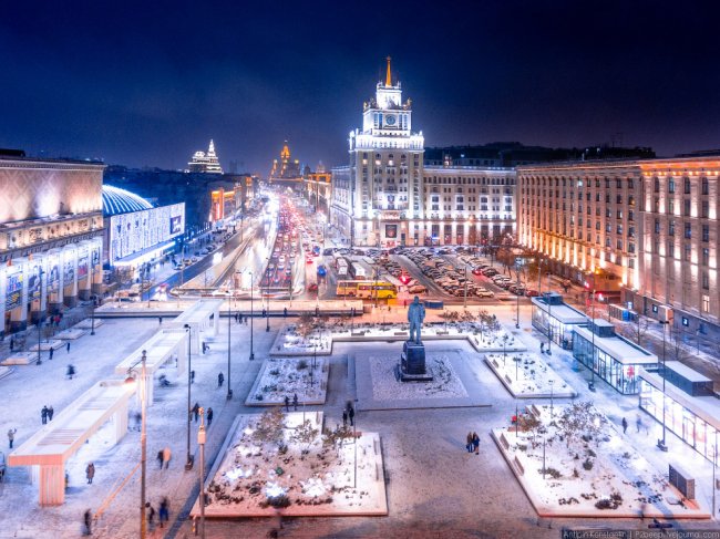 Фотограф полгода снимал Москву с коптера