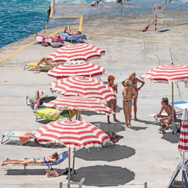 Итальянцы на частных пляжах
