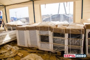 Строительство домов для переселенцев с зоны автоподходов Керченского моста.