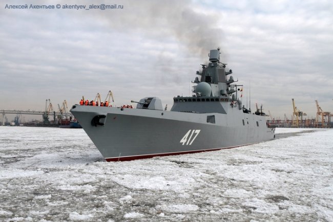 Фрегат Адмирал Горшков ушёл из Санкт-Петербурга в Североморск