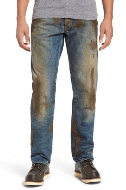 Дизайнерские «грязные джинсы» за 425 долларов (5 фото)