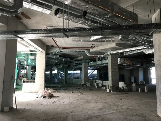 Строительство московского стадиона Динамо. Май 2017