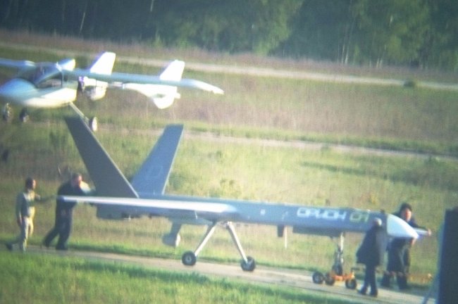 На рязанском аэродроме Протасово замечен опытный образец беспилотного летательного аппарата "Орион"