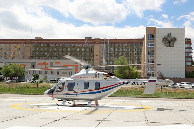 Волгоградская область первой в России получила вертолет санавиации Ансат
