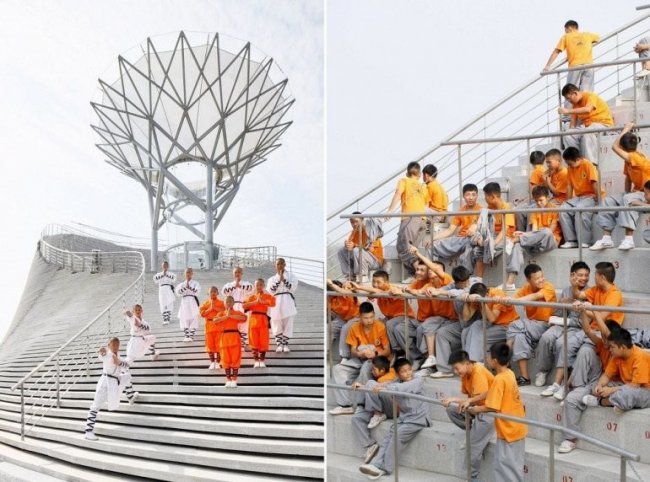 В Китае построили храм, в котором смогут летать монахи