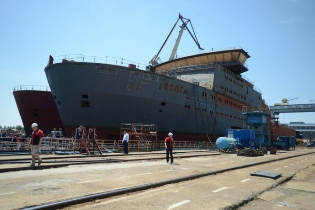 Строительство кабельных судов Волга и Вятка проекта 15130 на ССЗ Залив в Крыму
