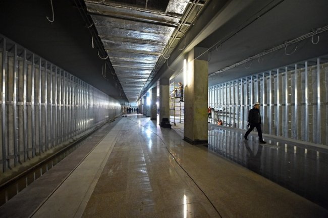 Строительство станции метро Ховрино в Москве