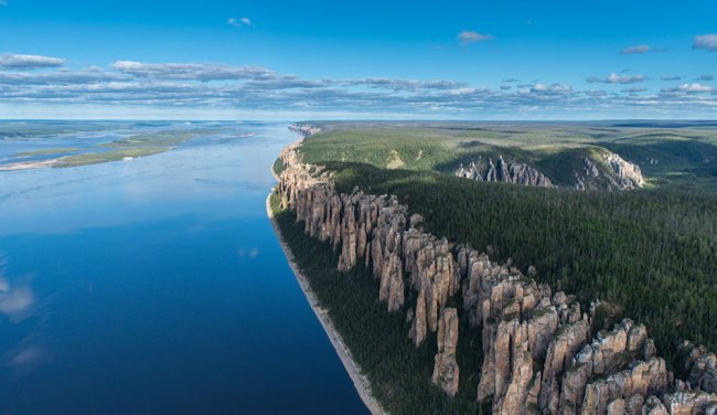 Фантастическая природа России: Ленские столбы в Якутии
