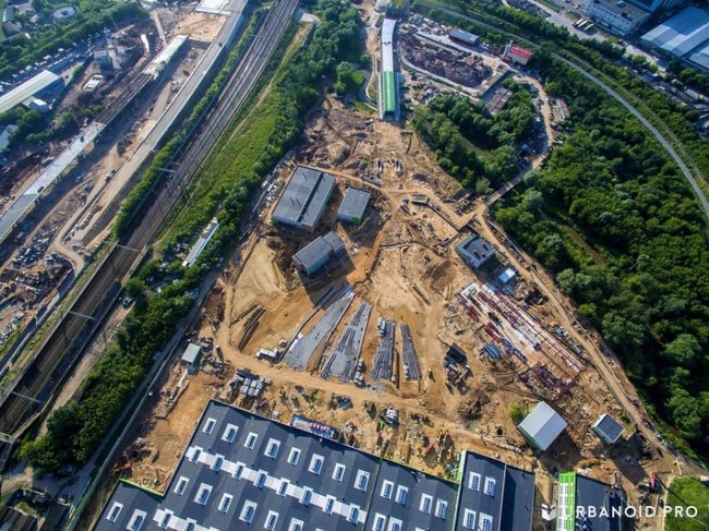 Строительство депо Лихоборы в Москве