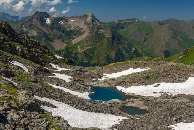 Озеро Григора на красивейшей вершине Кавказа