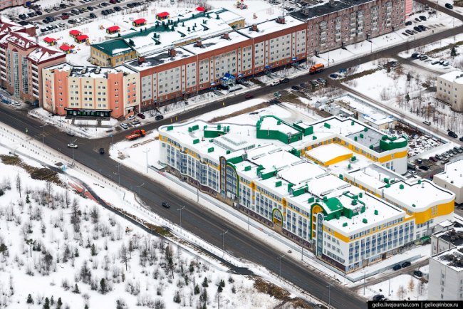 Новый Уренгой с высоты: газовая столица России