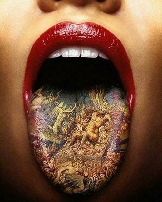 «Татуировочная мания» или весьма интересные татуировки в самых неожиданных местах