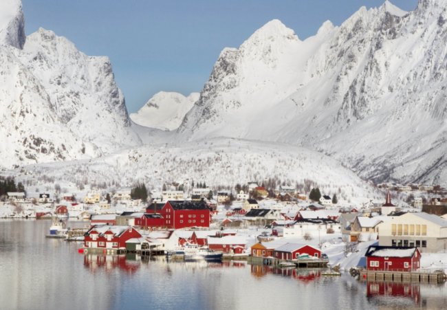 Зима в Норвегии 