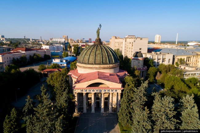 Волгоград с высоты: город, возрождённый после войны