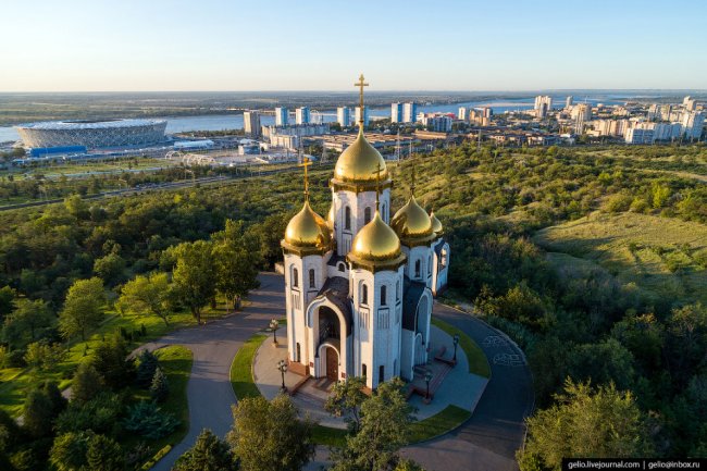 Волгоград с высоты: город, возрождённый после войны