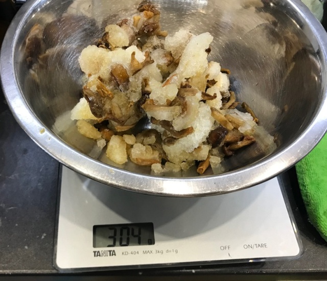 Замороженные грибочки и их реальный вес