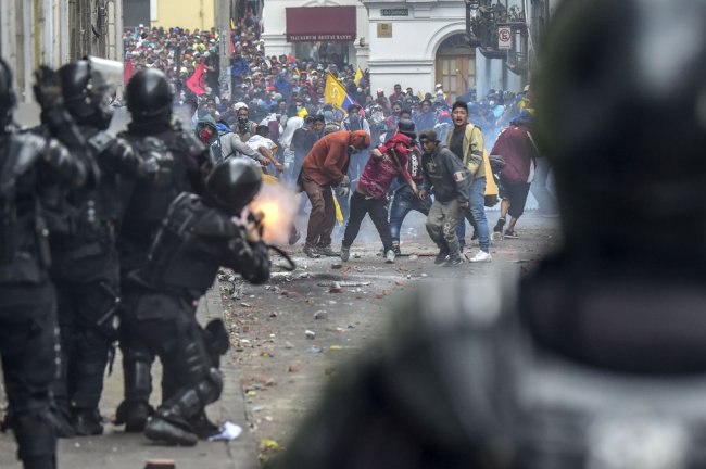 Как протестуют в Эквадоре