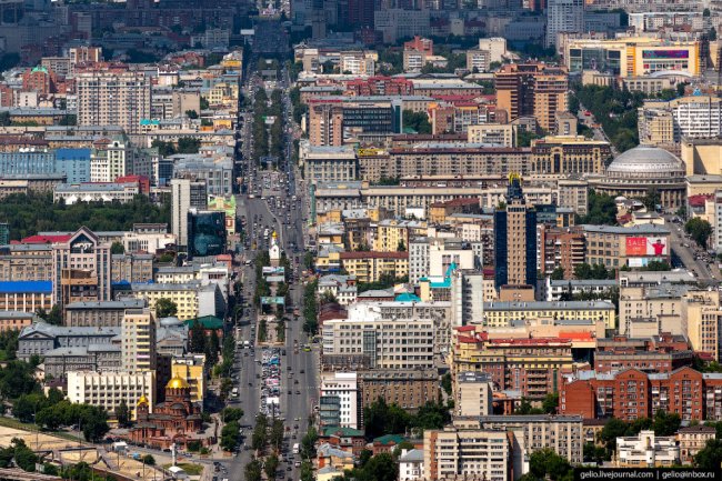 Фотографии Новосибирска с высоты 2019