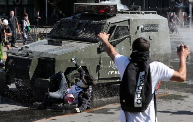 Как протестуют в Чили