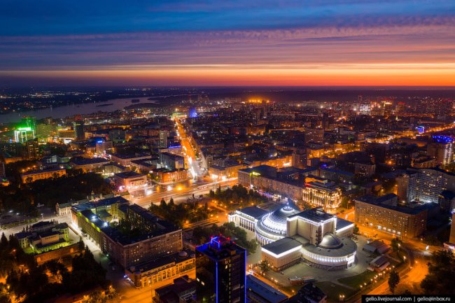 Фото Новосибирска – столица Сибири с высоты