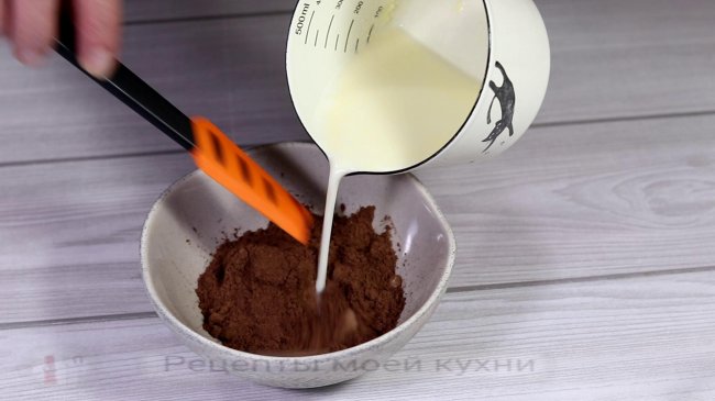 Молочно шоколадный десерт