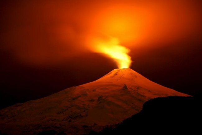 Вулкан Вильяррика в Чили