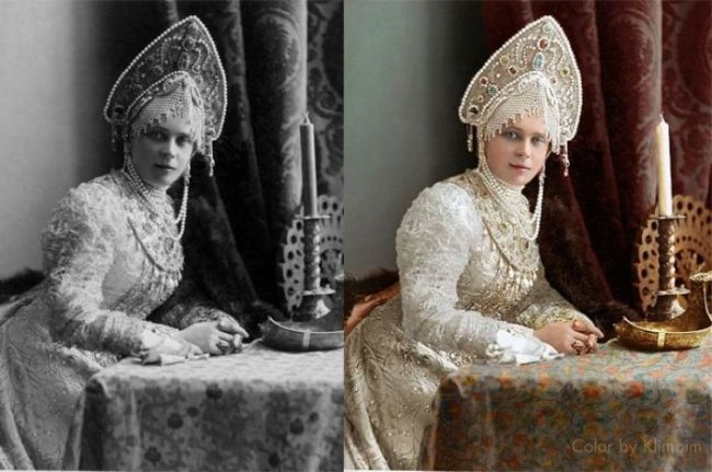 Грандиозный бал-маскарад в доме Романовых: раритетные снимки 1903 года – в цвете