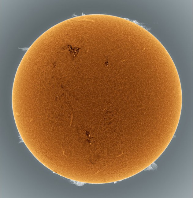 Снимки Солнца астронома-любителя Алана Фридмана