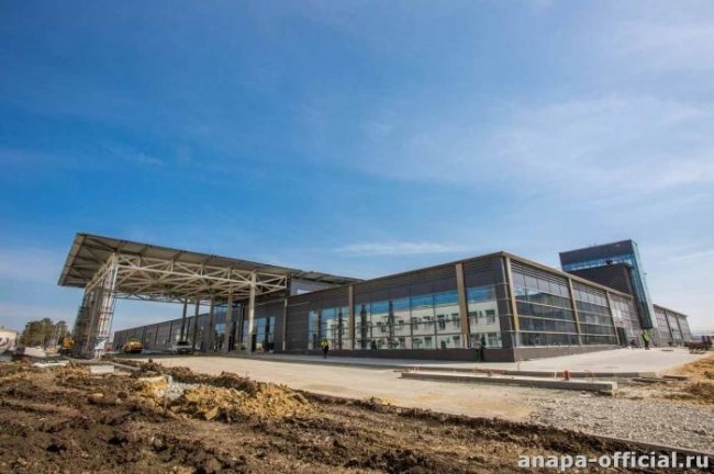 Ход строительства нового терминала А аэропорта города-курорта Анапа