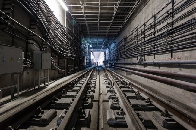 Строительство станции метро Ховрино в Москве