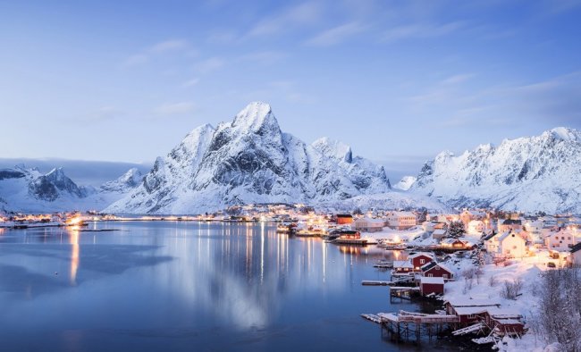 Зима в Норвегии 